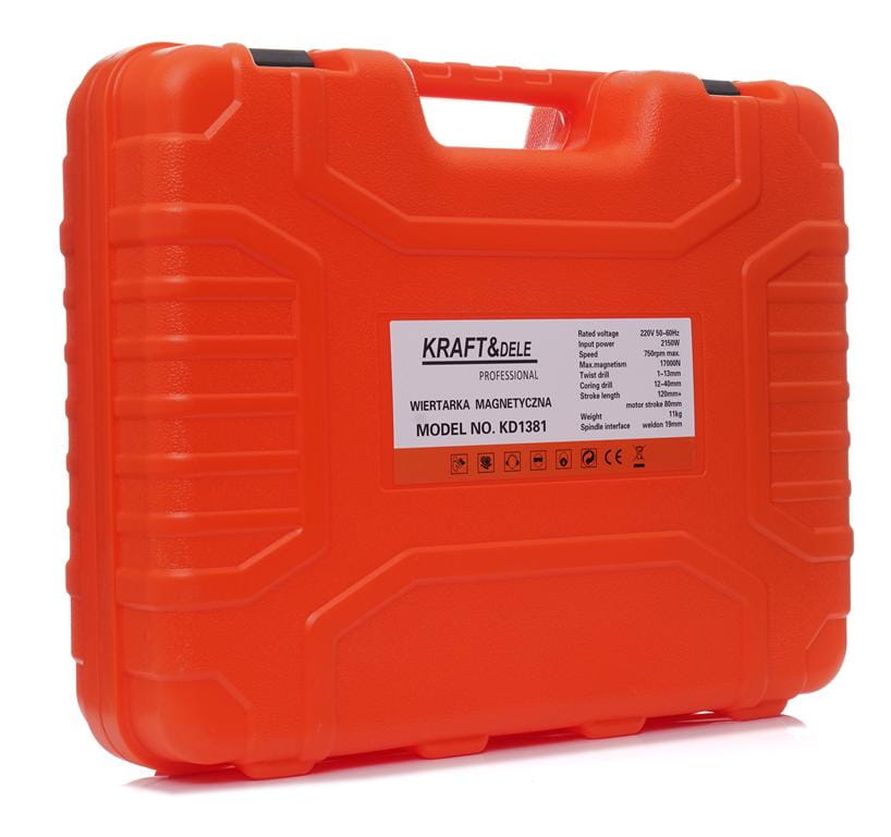 MAGNETIC DRILL / 2150 W / 1700N / 13 mm KD1381 MAGNETIC DRILL / 2150 W / 1700N / 13 mm KD1381