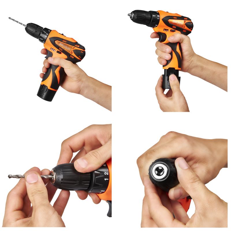 Cordless screwdriver with accessories 30NM 1.5Ah LED KD3085