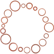 Copper washers set 150 pcs C0406 RICHMANN