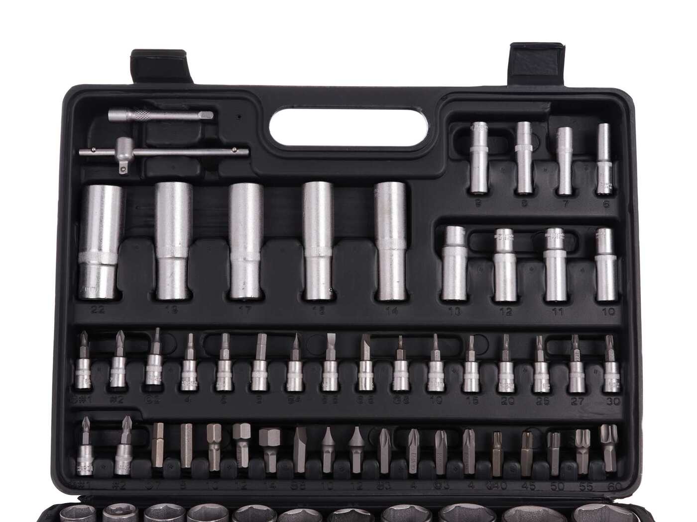 Socket Set with Ratchets, Adapters and Extensions 1/2 and 1/4 in. Drive 108 pcs G10151 HEIDMANN Socket Set with Ratchets, Adapters and Extensions 1/2 and 1/4 in. Drive 108 pcs G10151 HEIDMANN